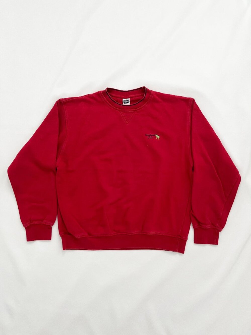 Rainforest Cafe Embroidered Crewneck Red Sweatshirt Mens S
